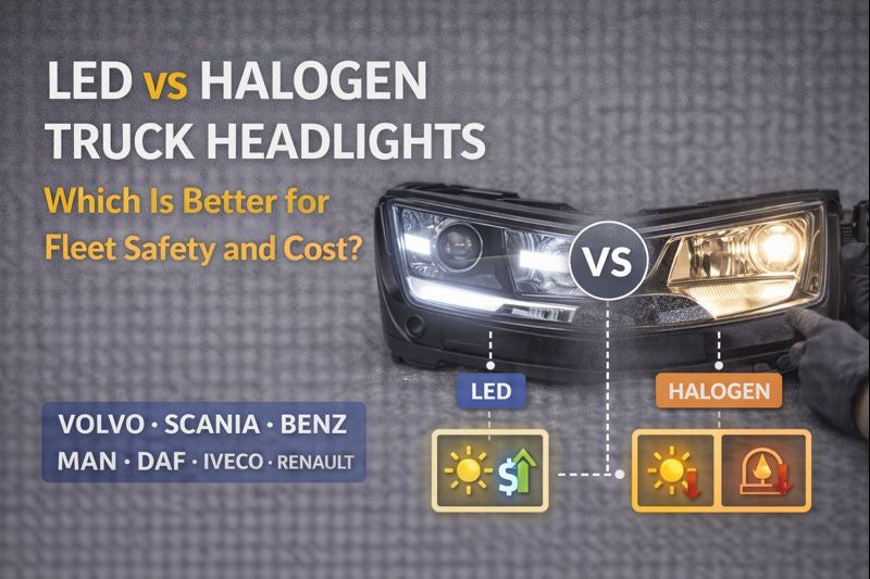 LED vs Halogen Truck Headlights: Which Is Better for Fleet Safety and Cost?